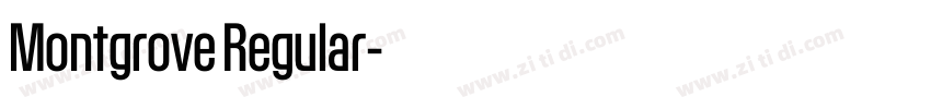 Montgrove Regular字体转换